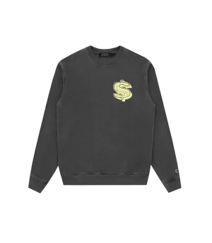 DOLLAR LOGO CREWNECK - BLACK