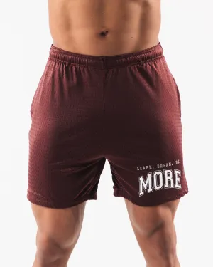 LDB More Mesh Short 6” - Burgundy