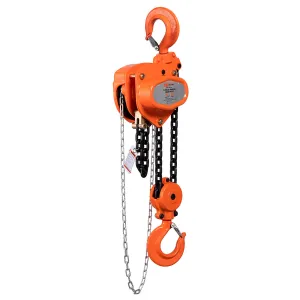 TMG Industrial 5 Ton 20' Lift Chain Hoist, 360° Swivel Hook, ASME B30.16, TMG-AHC5